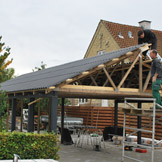 Carport under opfrelse